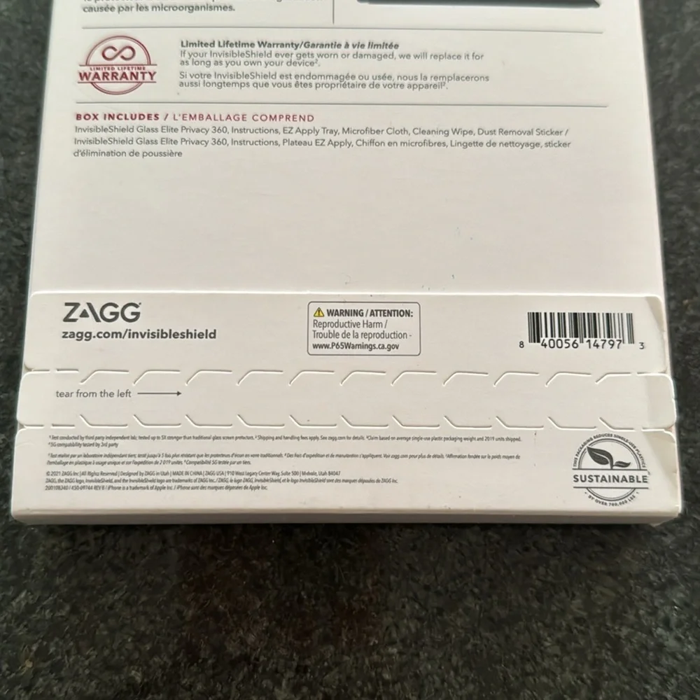 Zagg privacy screen